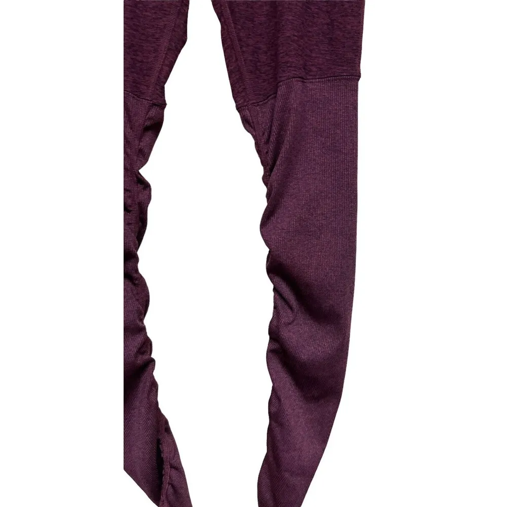 Alo Yoga Goddess Rib Leggings Garnet Space Dye Maroon Women’s Size Small - Image 5