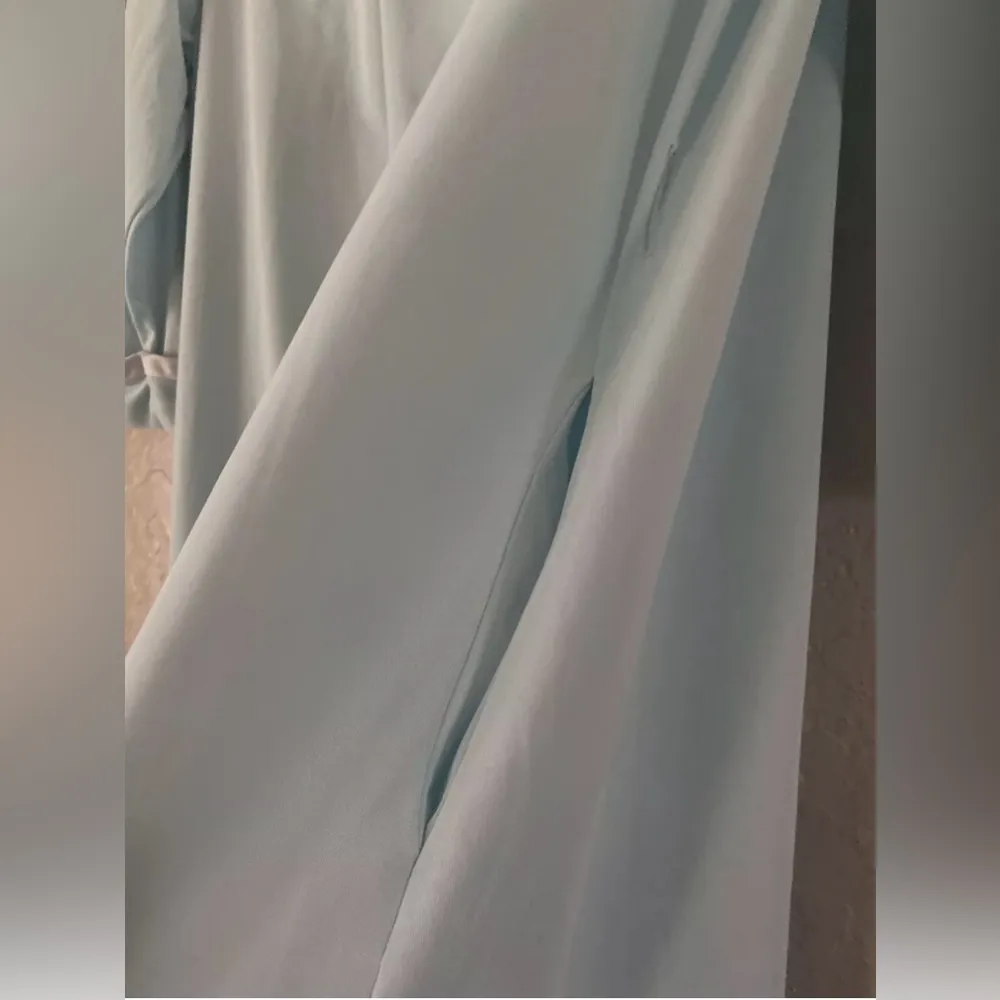 Vintage Gossard Artemis Nightgown Womens Medium Ice Blue Nylon Robe Button Up - Image 5