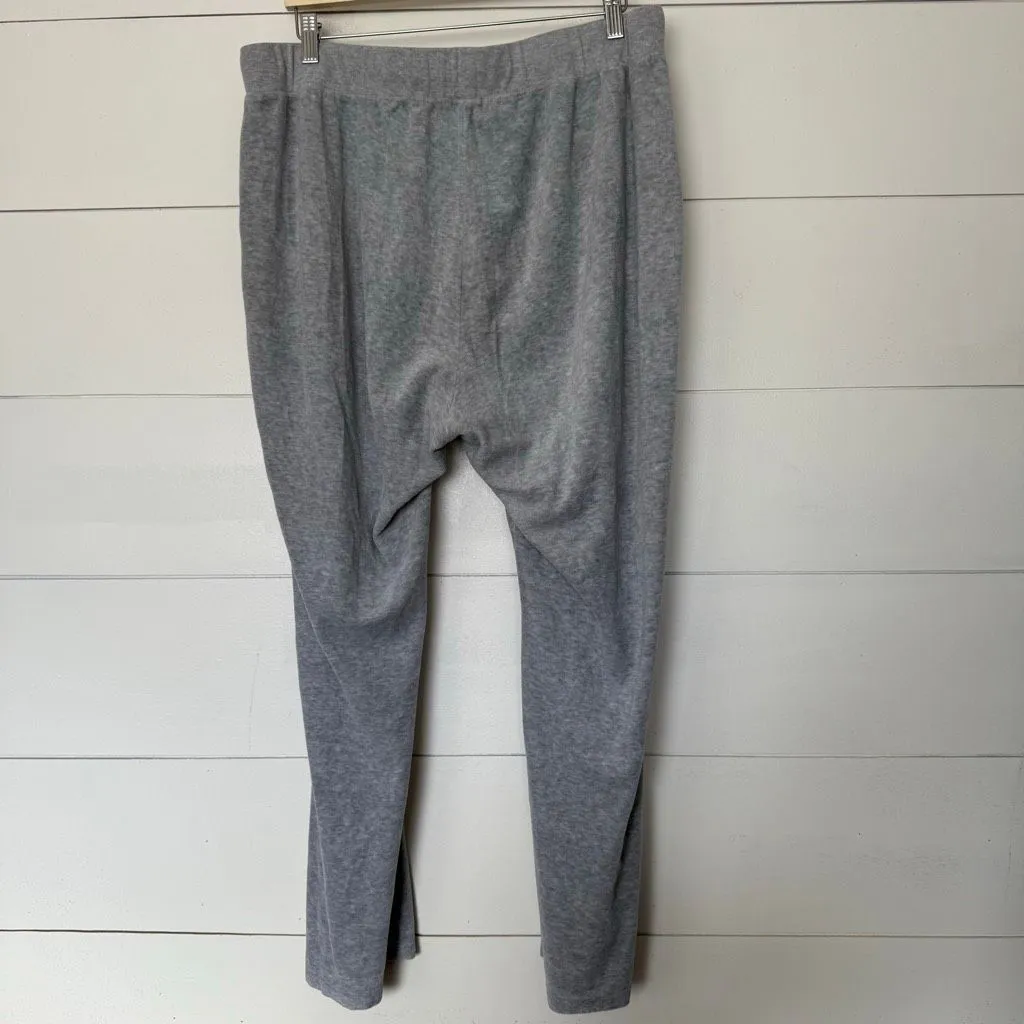 Juicy Couture Women’s XXL Grey Track Pants Y2K 2000s Flap Pocket - Image 3
