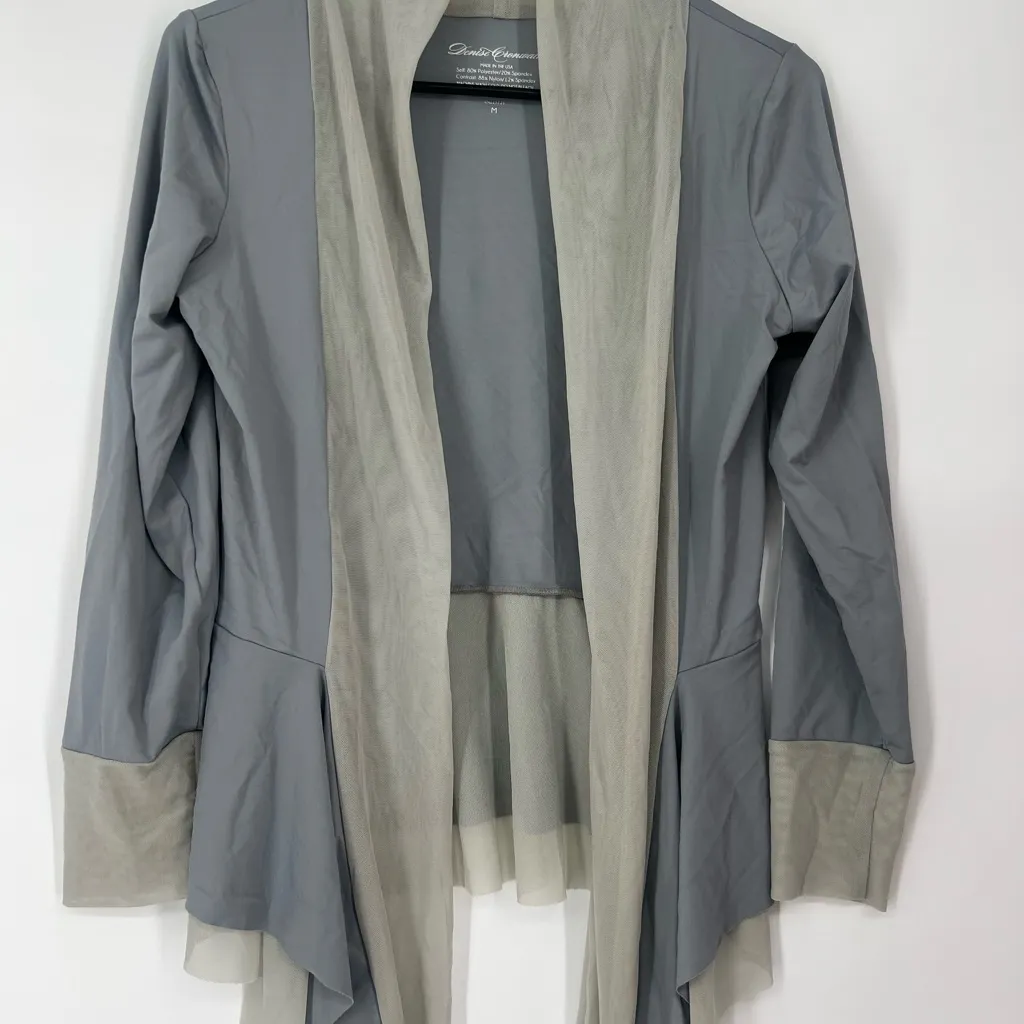 Denise Cronwall spandex and mesh jacket made in USA White Size M - Image 3