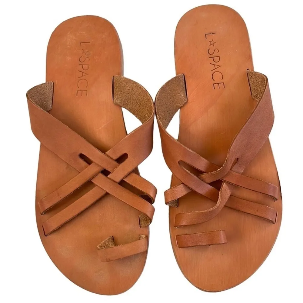 EUC L Space Shore Break All Leather Sandals - Image 4
