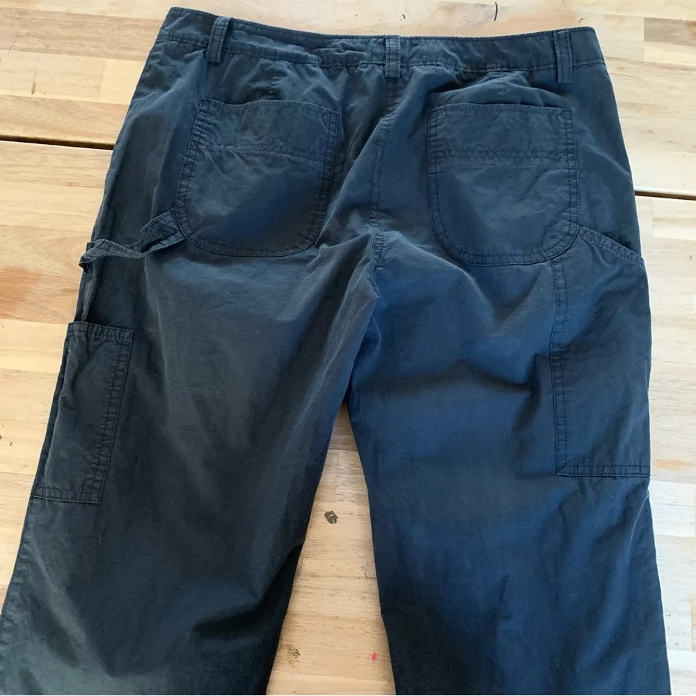 Theory Black Carpenter Cropped Trousers 8 - Image 8