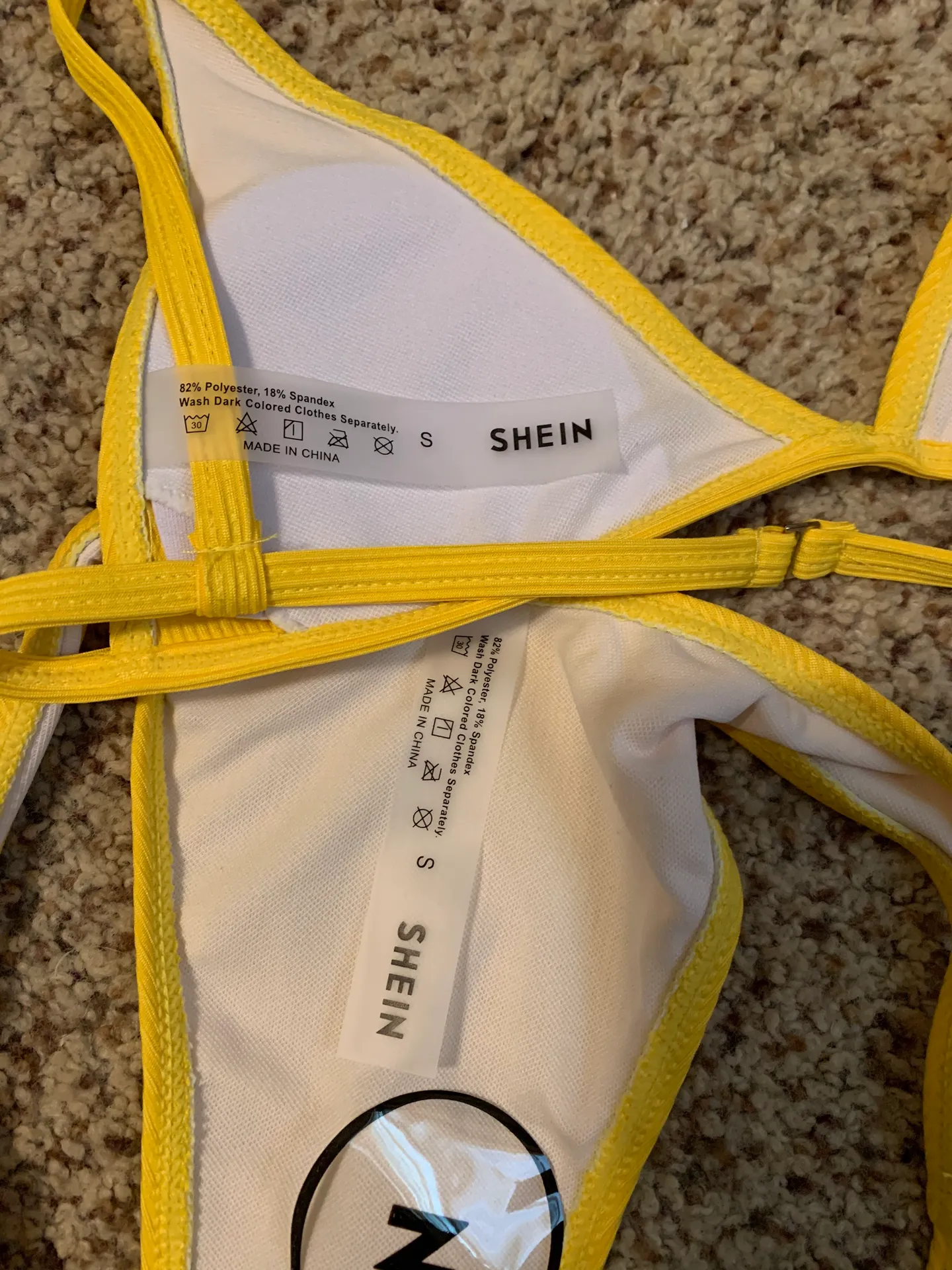 SheIn Yellow Swimsuit - Image 4