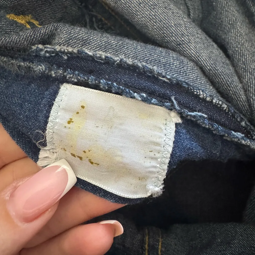 Vintage 70s Lee Braided Waist‎ Marine Wide Leg Jeans Front Patch Pocket Sailor 4 - Image 5