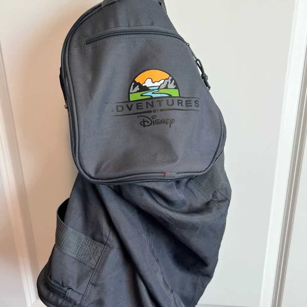 ADVENTURES BY DISNEY GRAY DUFFEL TOTE, FOLD AWAY TRAVEL BAG - Image 3