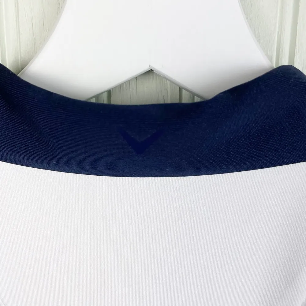 NEW Callaway Golf White Abstract Gradient Stripe Print Color Block Dress Size XL - Image 11