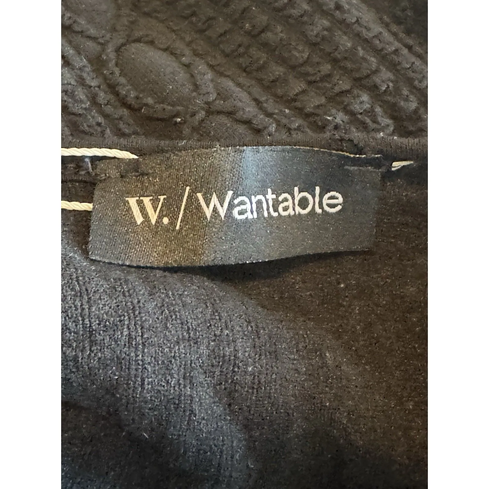 W. by Wantable Womens Dress Sz Medium Black Fit & Flared Textured Boho Bohemian - Image 7