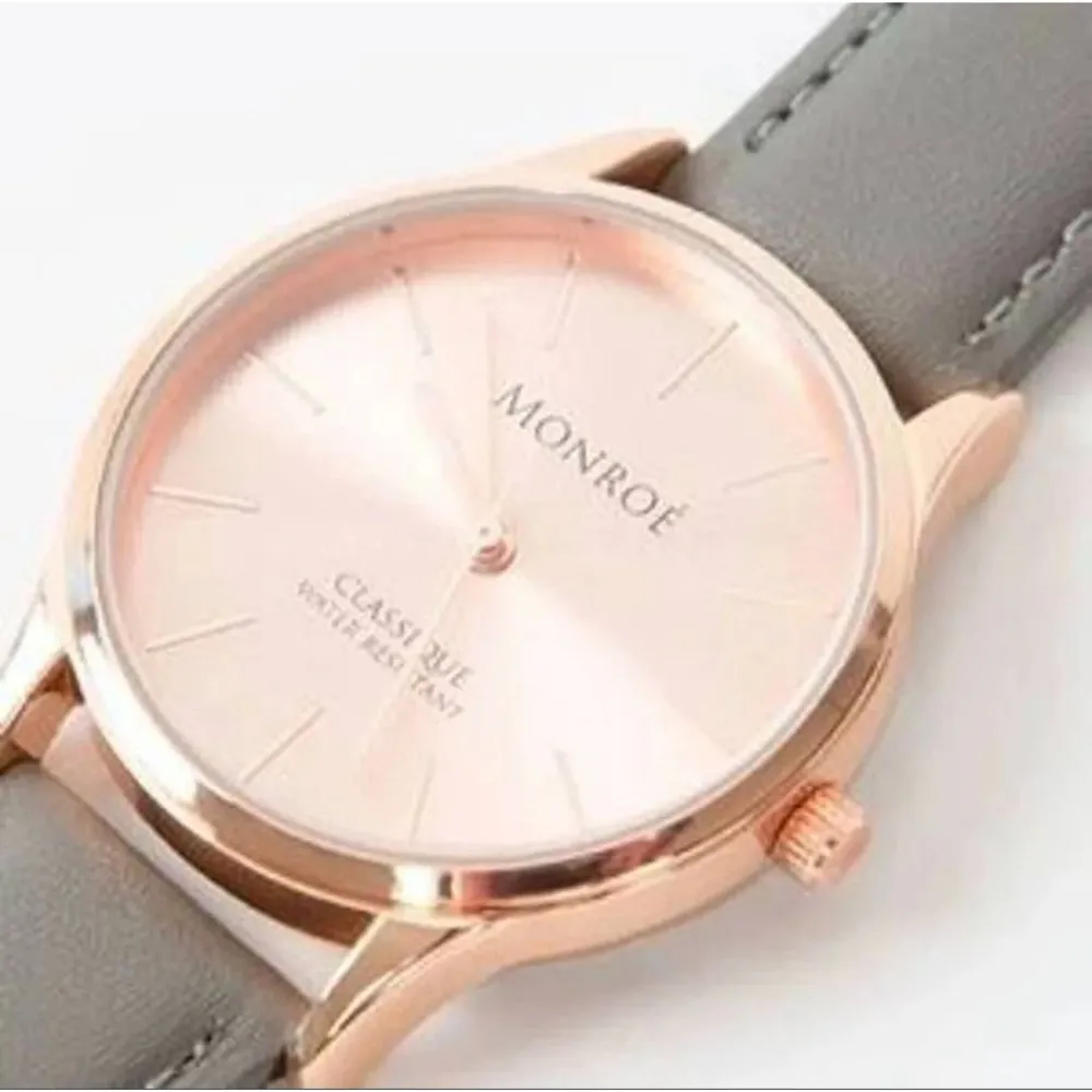 NWT Monroe Classique Rose Gold Watch with Dust Bag - Image 5