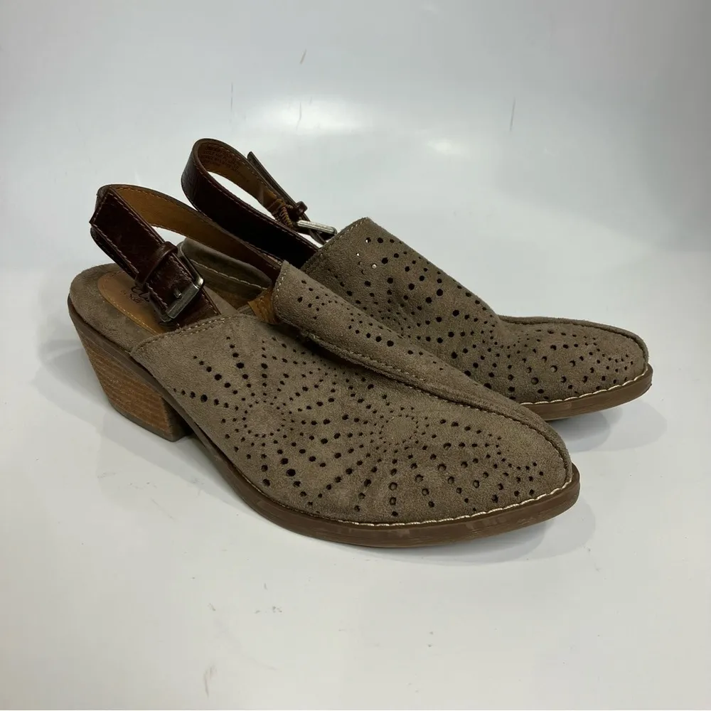 Euro‎ soft by Sofft tulip mules sling back size 6.5 Gray - Image 4