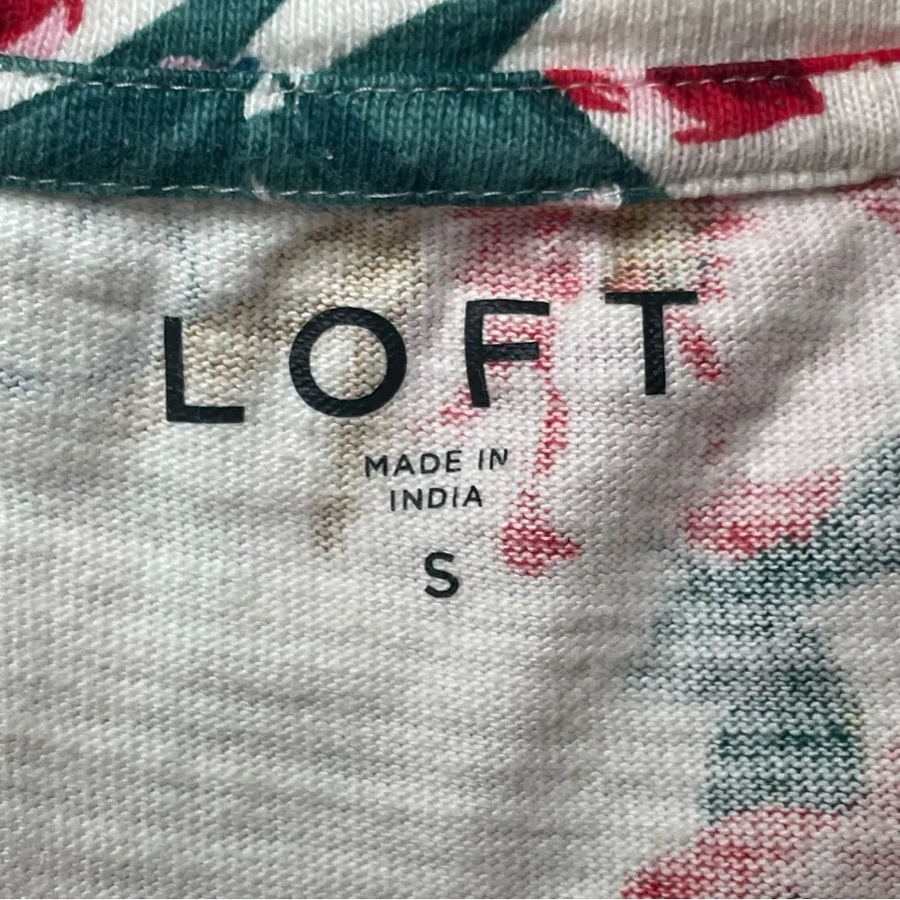 Loft Women's Floral Sweatshirt‎ Small 100% Cotton Flower Garden Cottagecore - Image 6