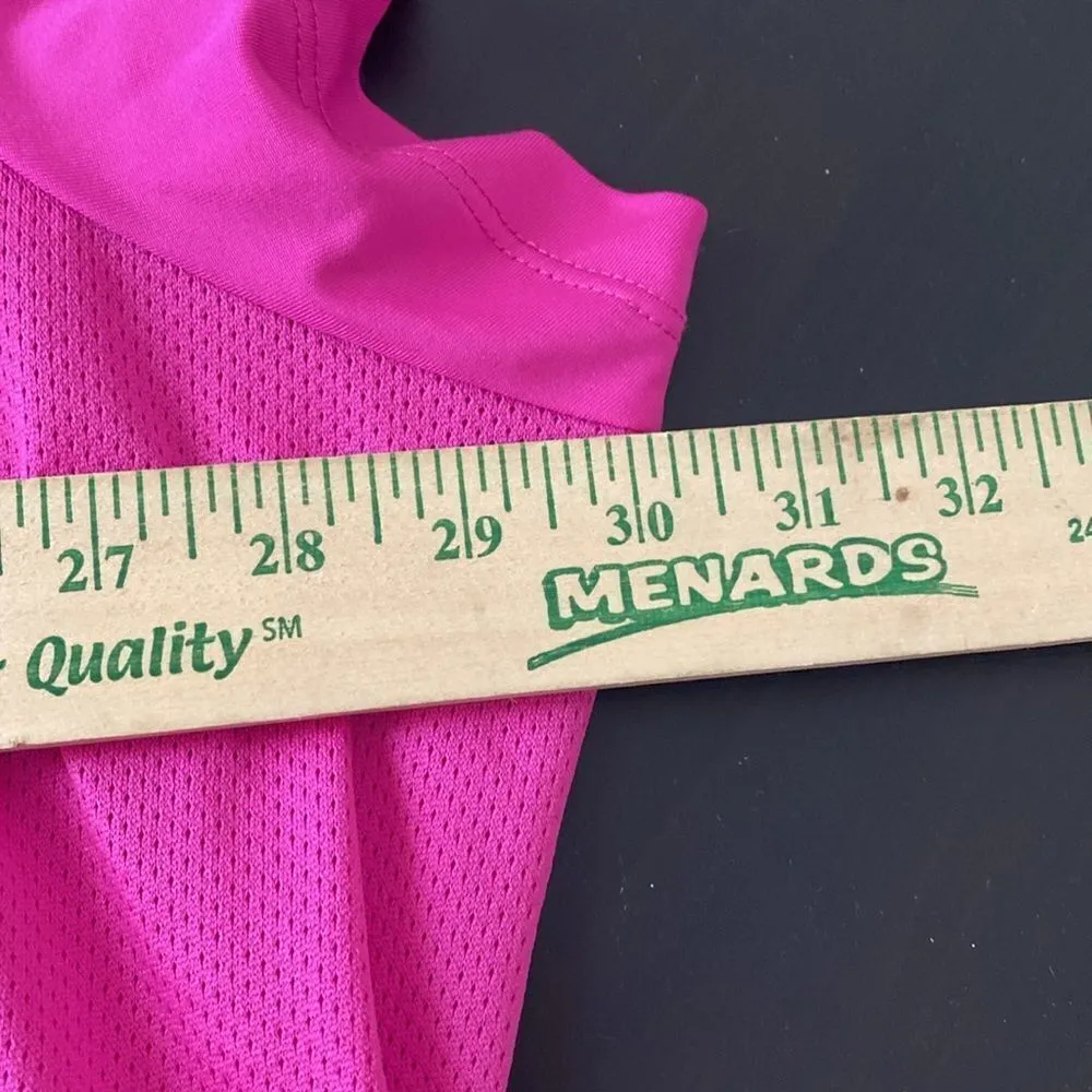 Full Beauty Sport short sleeve athletic shirt pink and black size 30 Pink - Image 7