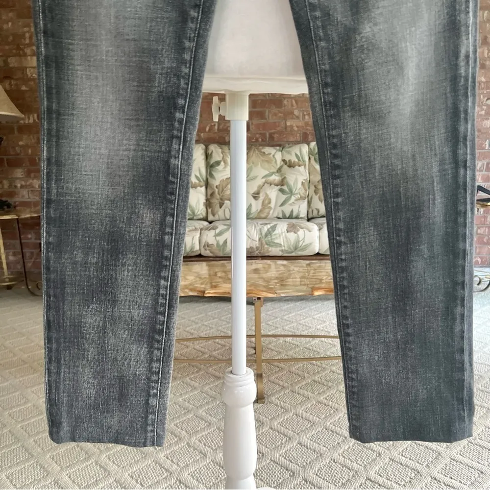 AG Adriano Goldschmied Jeans Grey Distressed Faded Skinny Whisjered 27R 8W5932 - Image 4