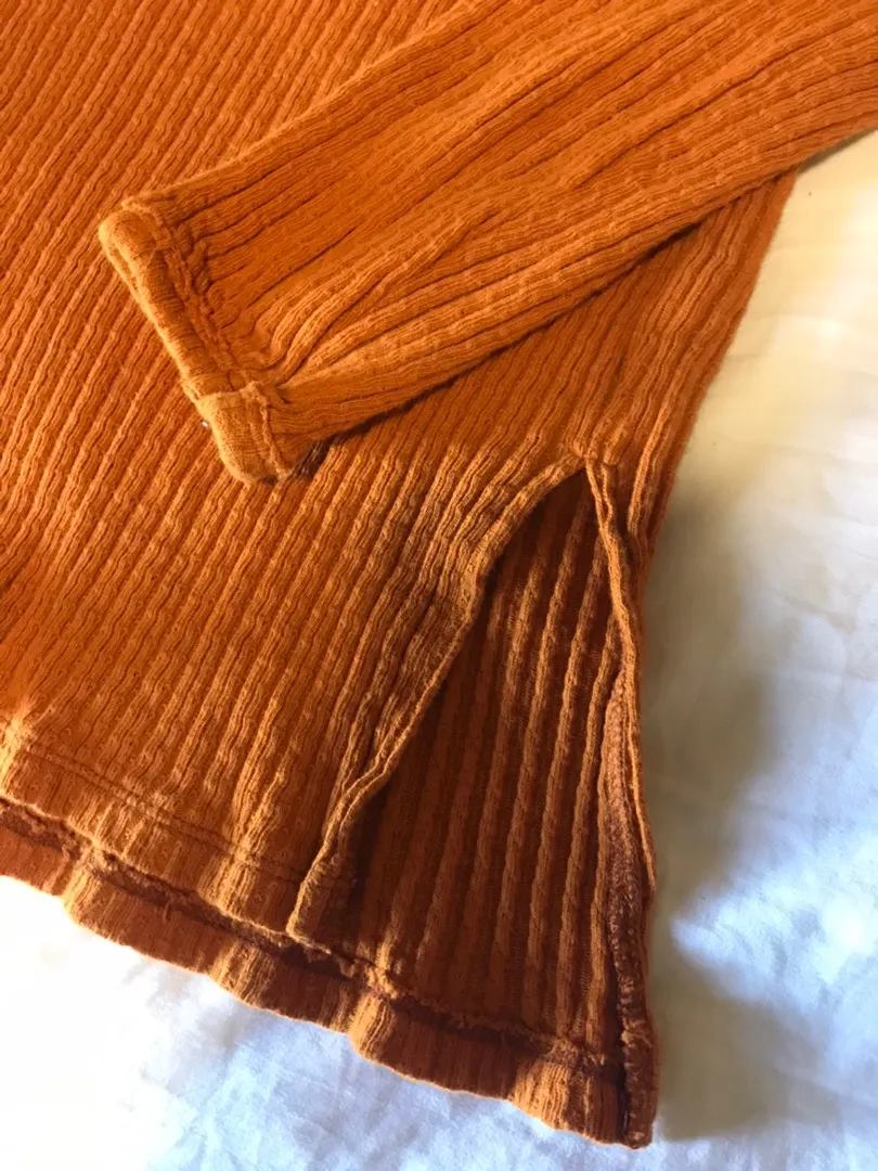 FP beach Wide Neck Orange Knit - Image 3