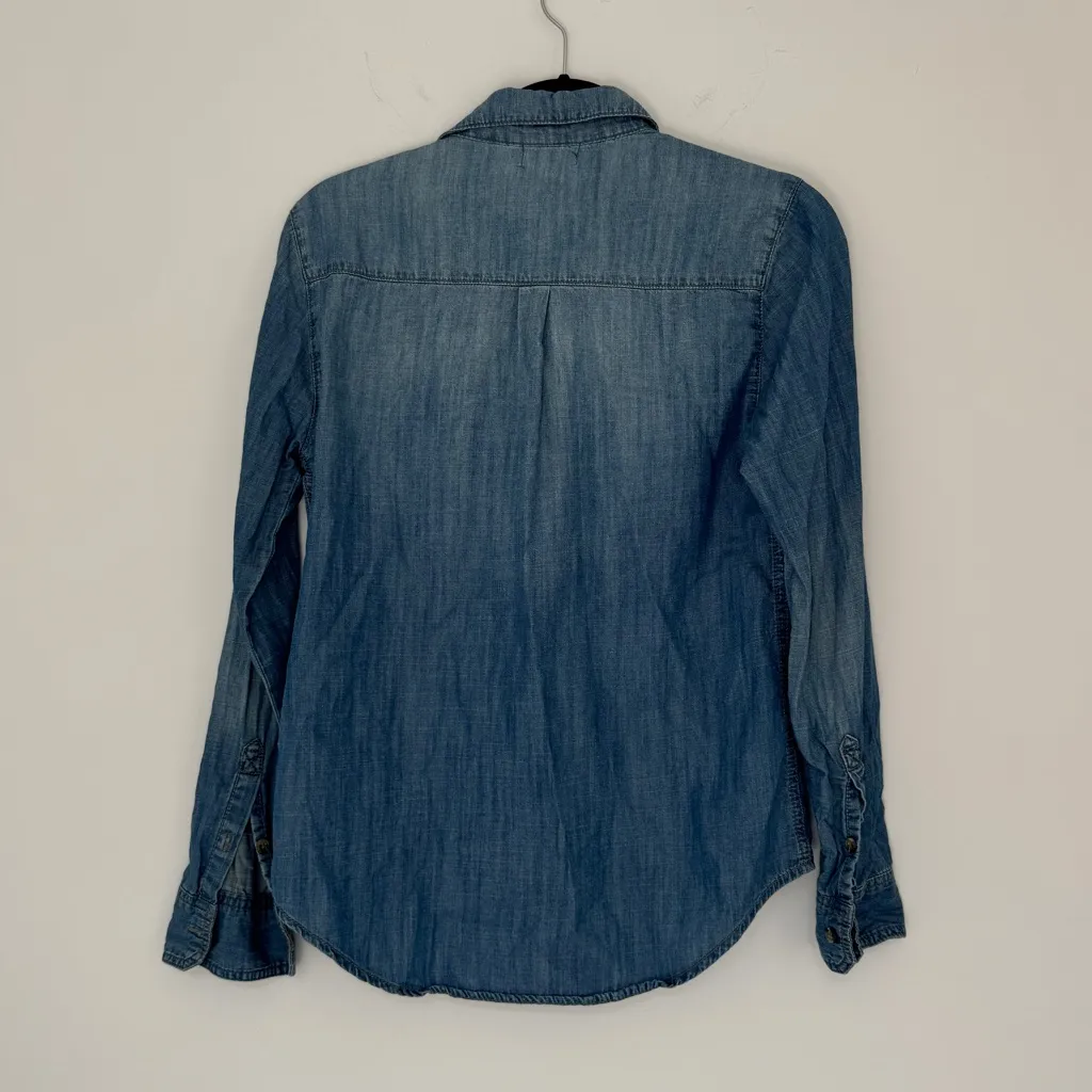 Denim Button Down Shirt - Image 4