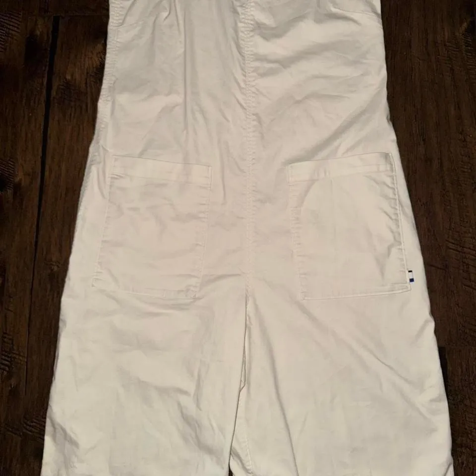 Kit & Ace Sidewalk Jumpsuit Women 4‎ Tan Relaxed Stretch Quick Dry Pants V Neck - Image 2