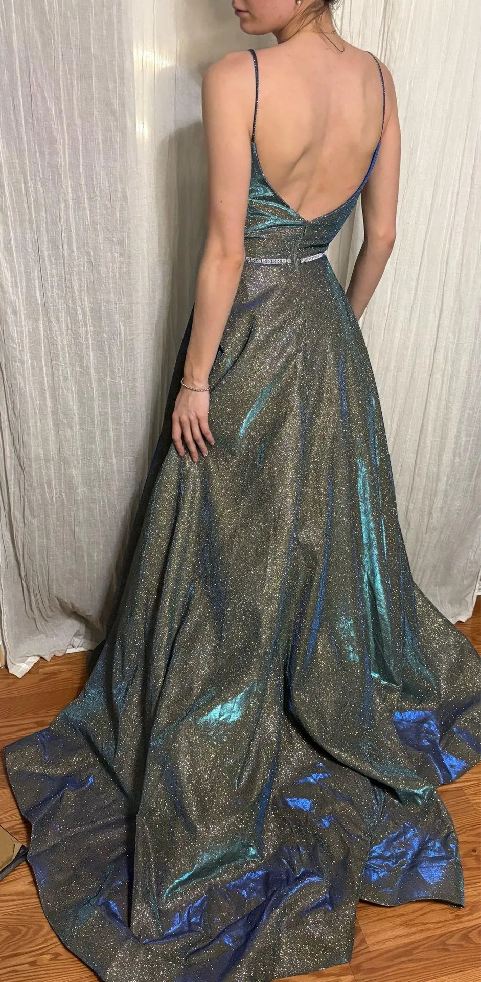 Pageant or Prom Dress Blue Size XS - Image 2