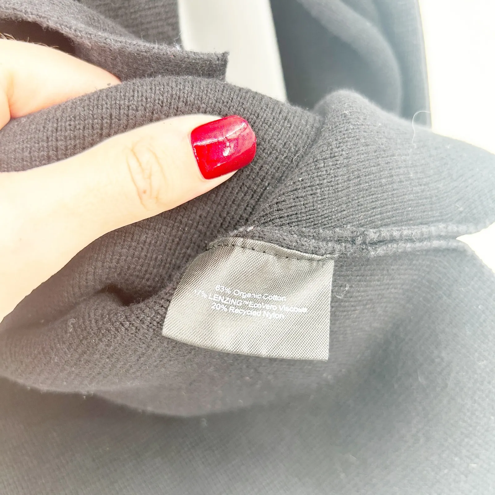 SUMMERSALT Womens Ribbed Knit Sweater Blazer Shawl Collar Jacket Size L Black - Image 6