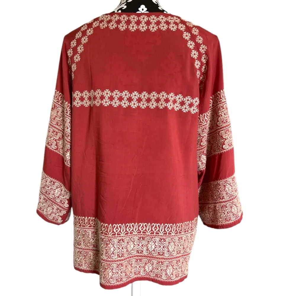Sundance Catalog embroidered colored tunic Orange - Image 2