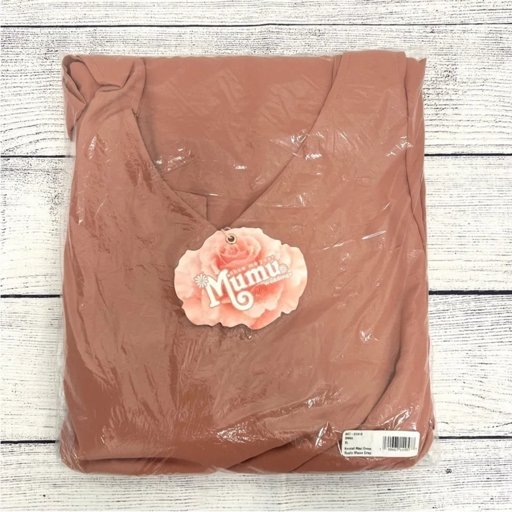 Show Me Your MuMu Kendall Maxi Dress in Rustic Mauve Crisp Bridal Size M - Image 5