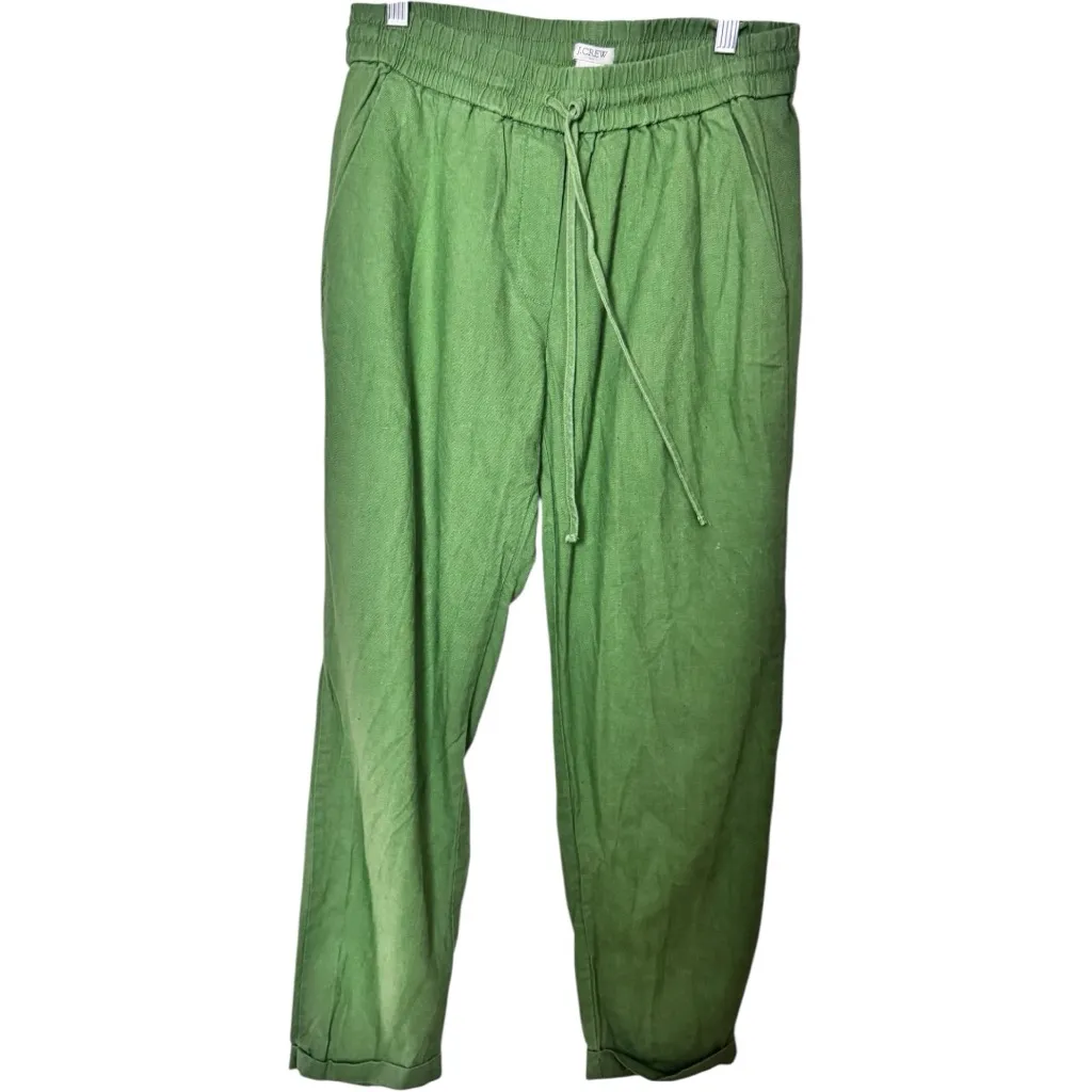 J. Crew Women's Draw String Cropped Pants Sz 4 - Image 6