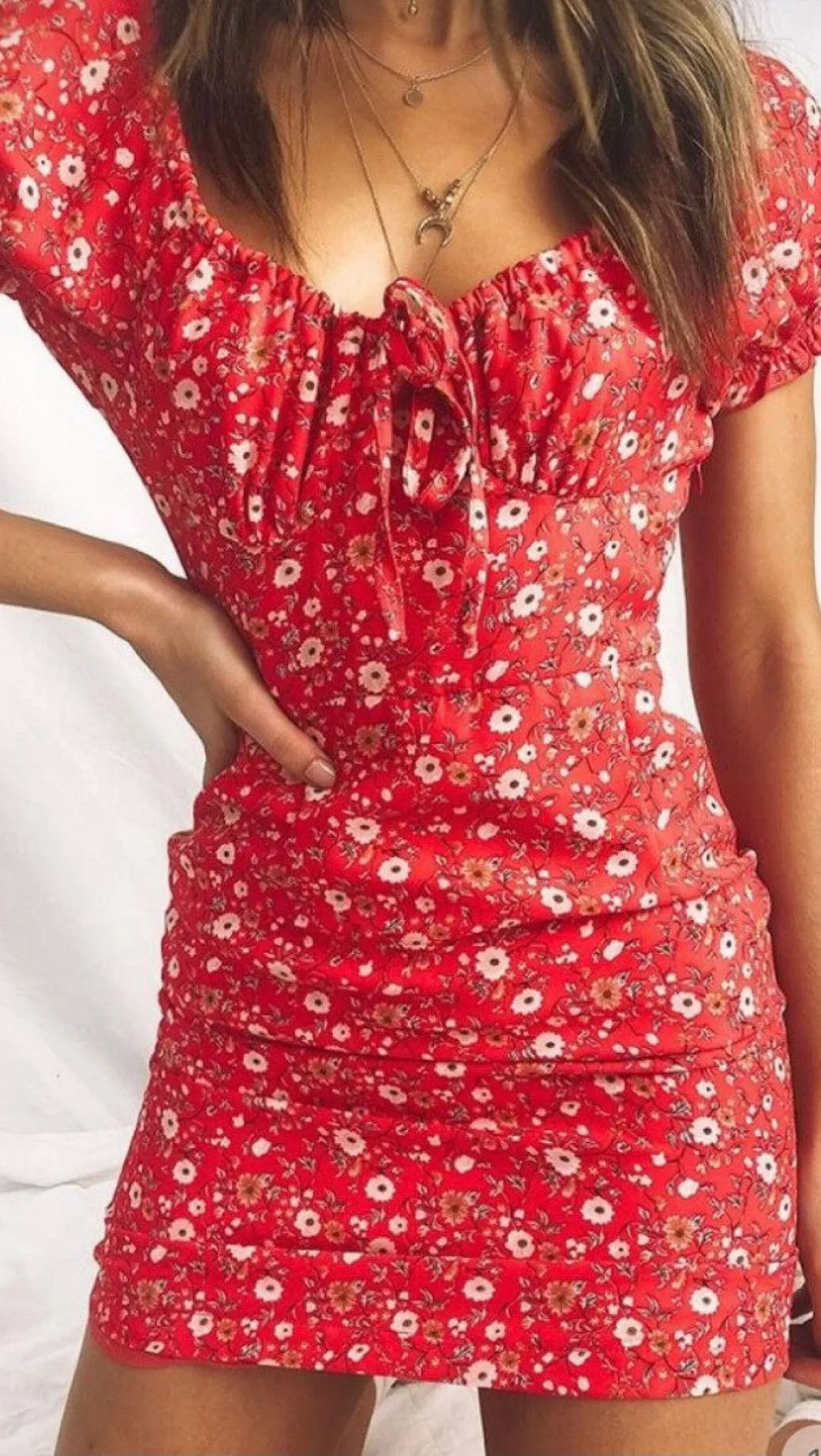 Red Mini Dress - Image 3