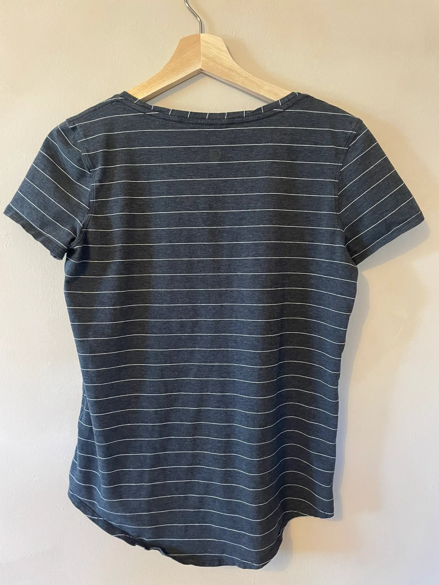 Striped Love V-Neck Tee - Image 3