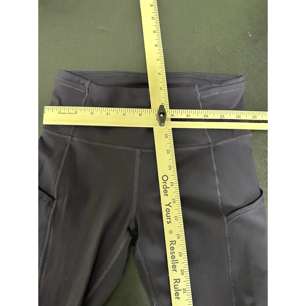 Lululemon Fast and Free 7/8 Dark Purple Pull On Tights Leggings Women's Size 6 - Image 10