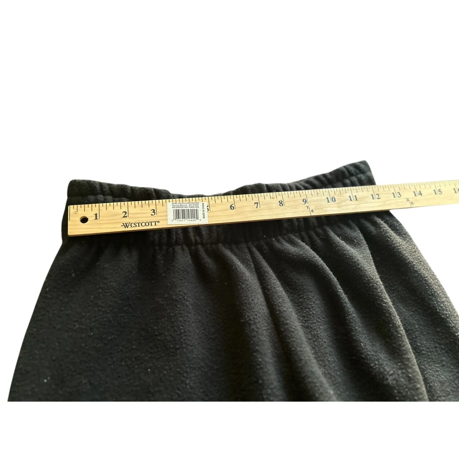 The Group Babaton Black Fleece‎ Lounge Pants Elastic Waist Wide Leg - Image 7