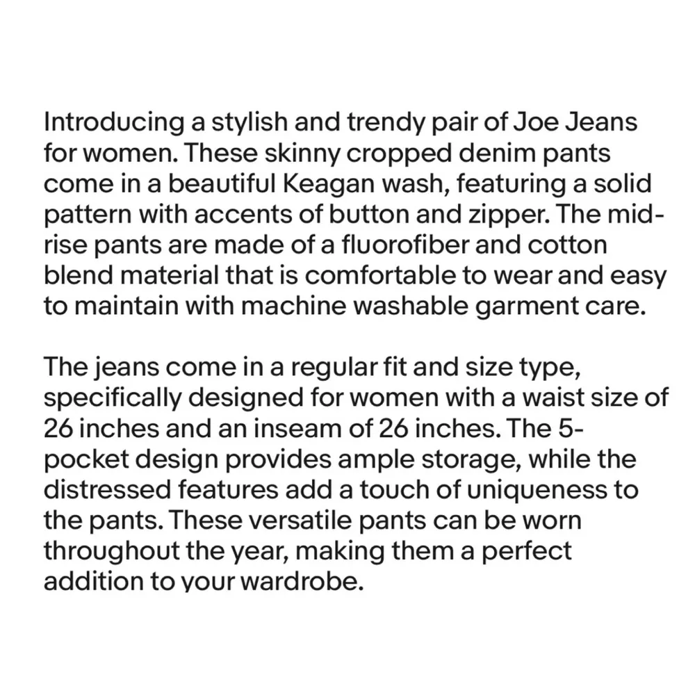 Joe Jeans | Women’s Cropped‎ Distressed Keagan Wash Denim - 26 - Image 5