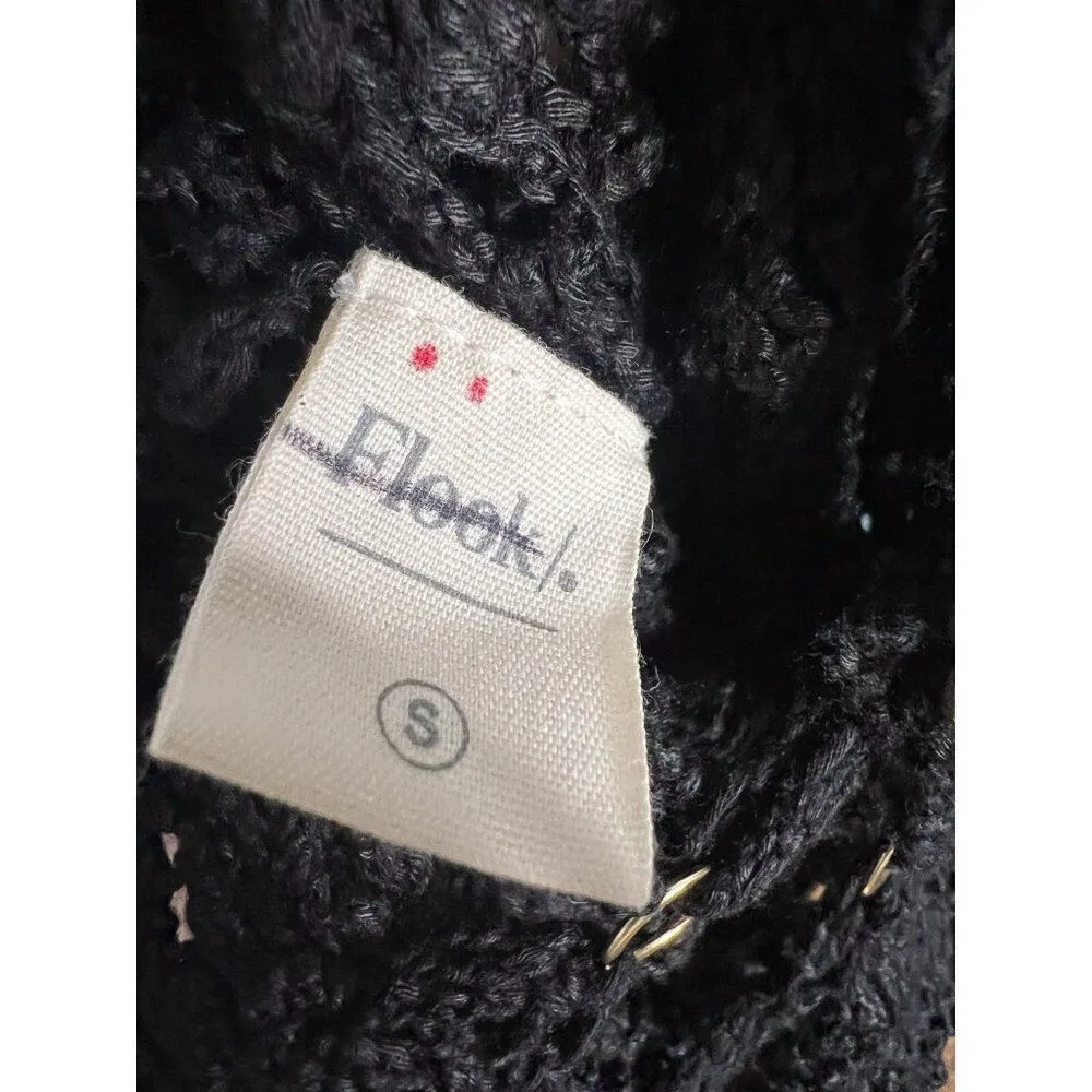 NWT Anthropologie Flook the Label Ayla Dress Black Crochet‎ Maxi Coverup Small - Image 8