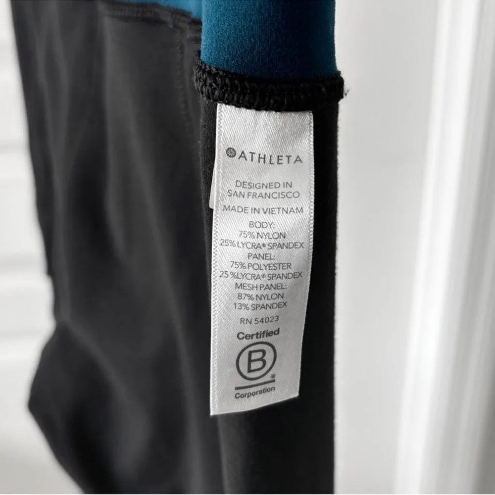 Athleta Elevation Powervita Teal 7/8 Leggings Size Small - Image 16