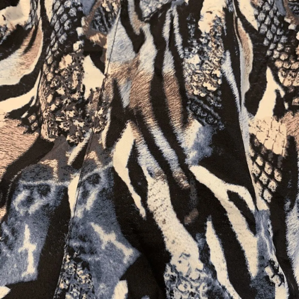 Calvin Klein Women's Snakeskin Print Elastic Waist Athletic Shorts Multicolor XL - Image 8