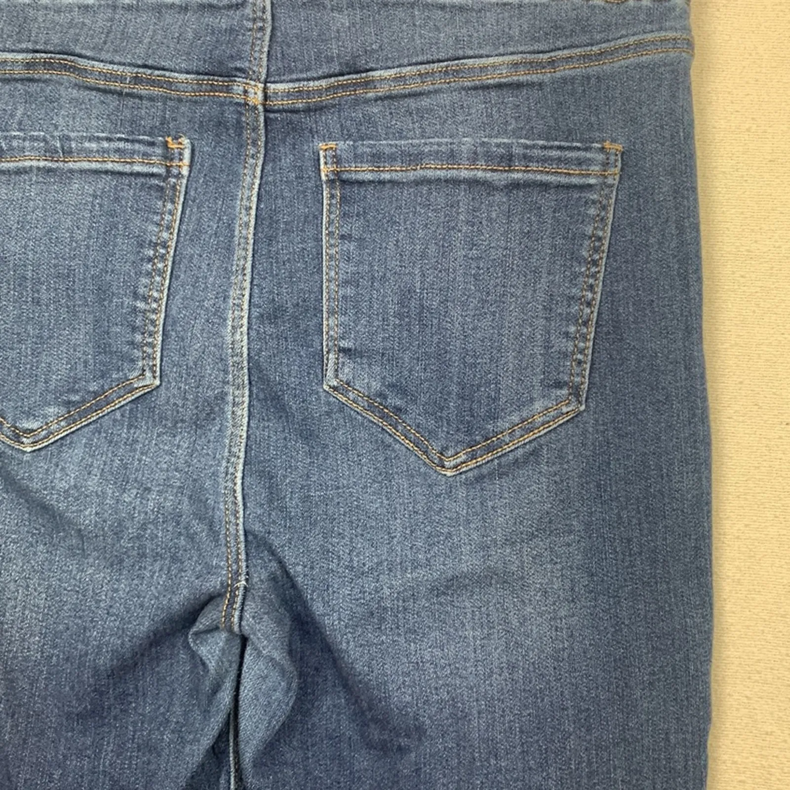 Liverpool the crop womens size 8 29 medium jeans denim cuffed blue casual - Image 9