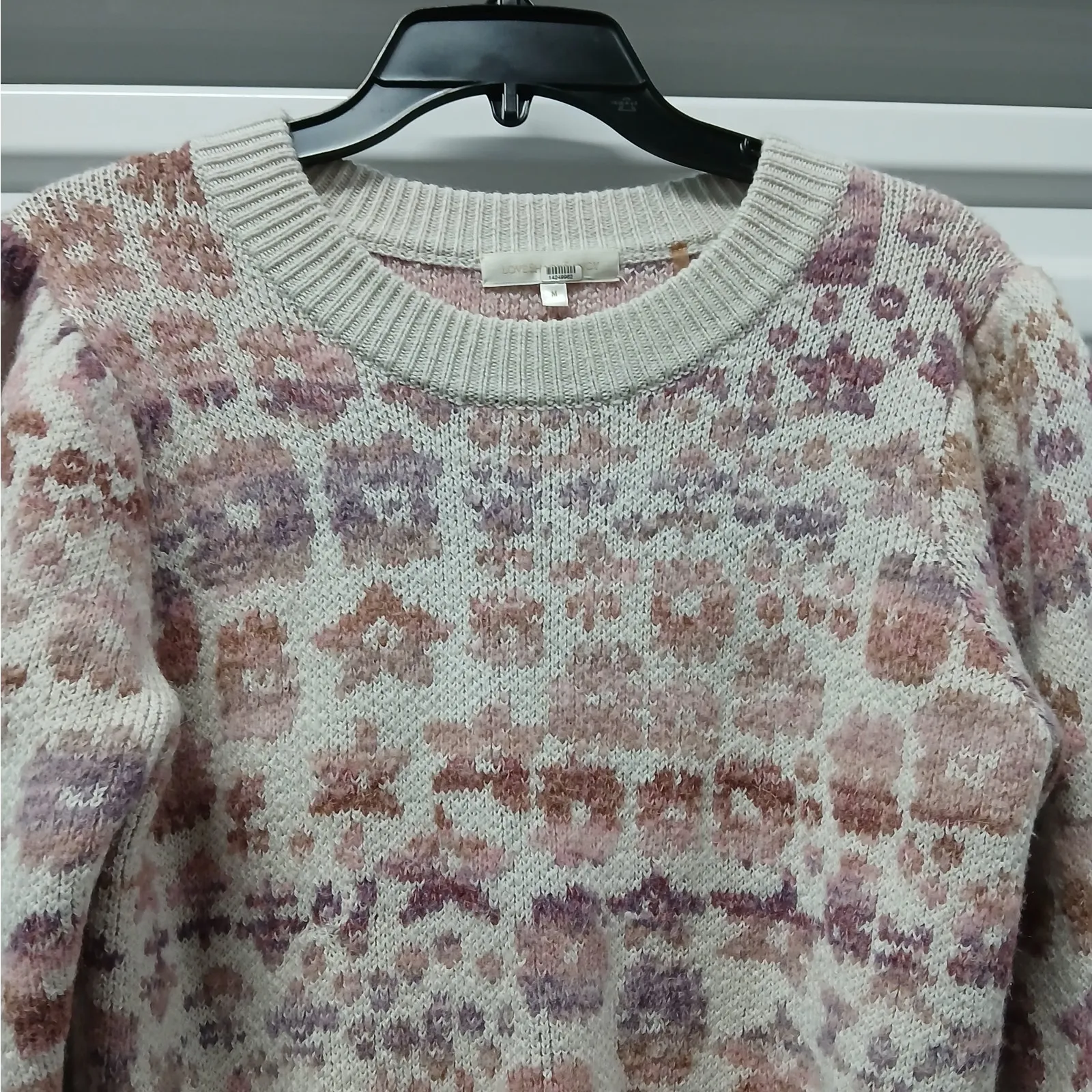 LoveShackFancy Womens Luxury Wool Alpaca Blend Sweater Sz Medium Cottage Knit - Image 10