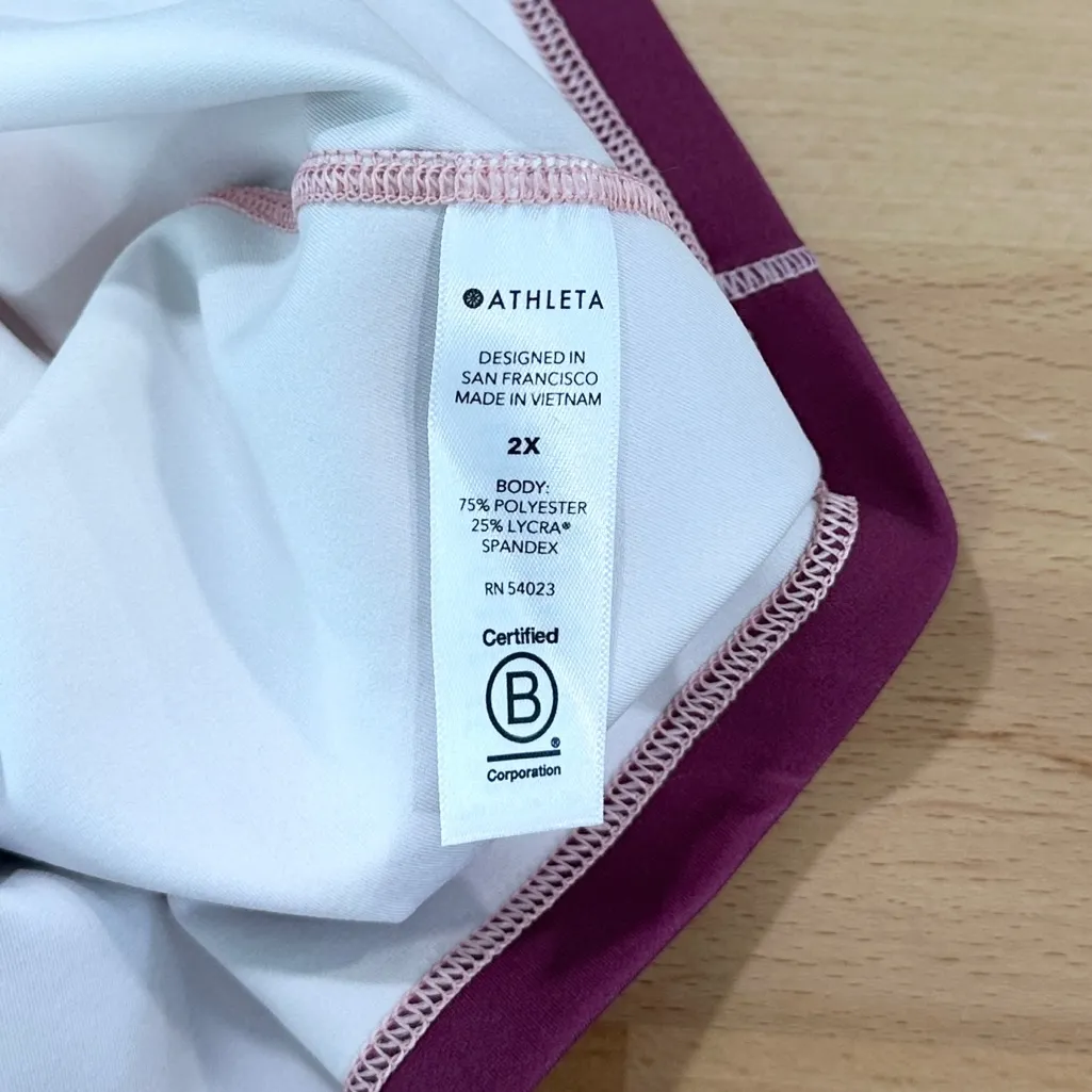 Athleta Shanti Printed Crop Tank in Sea Spray NWT size 2X Athletic - Image 7