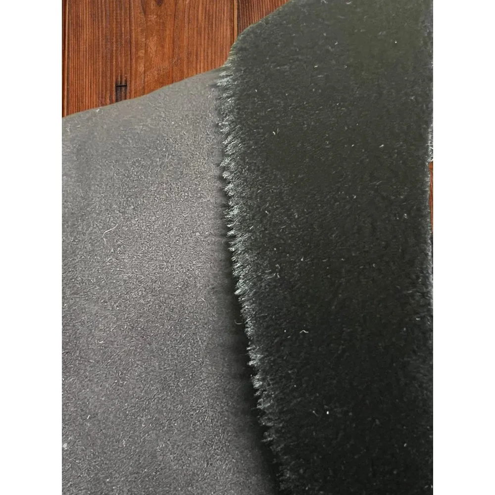 Lauren Black Label Vest 100% polyester Fuzzy Inside Hook Eye Clasp Faux Suede Sz - Image 2