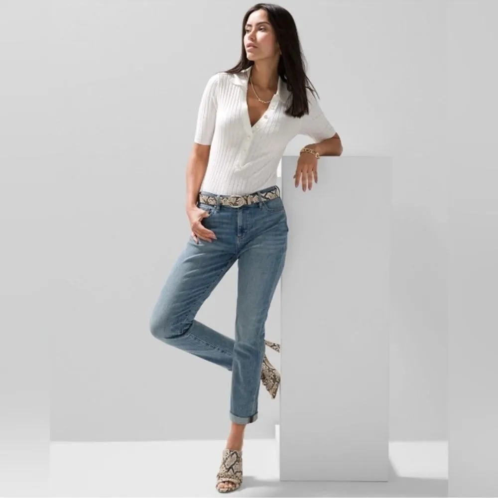 White House Black Market NWT Everyday Soft Mid-Rise Slim Jean Size 12 Petite - Image 4