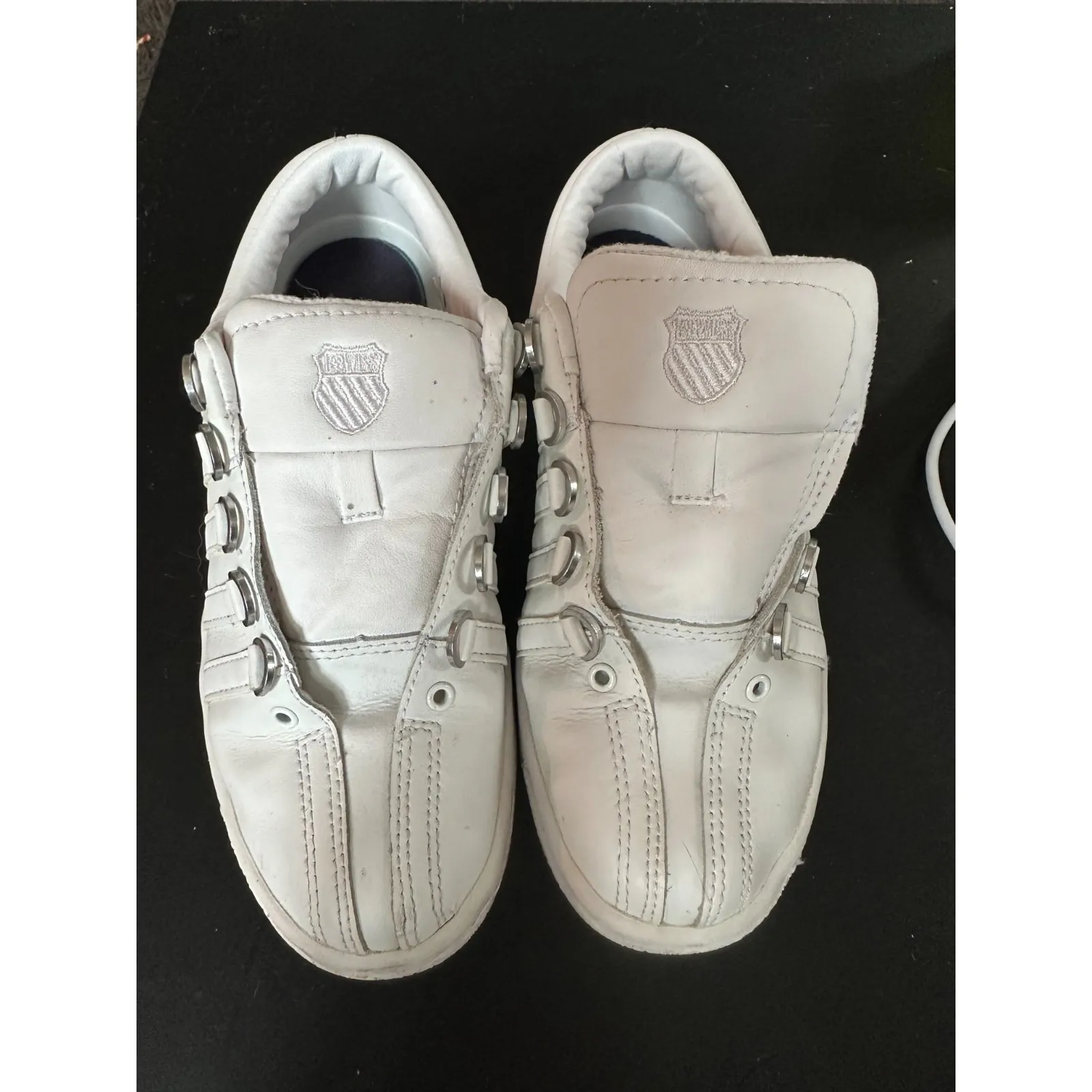 K Swiss White Sneakers without Laces in 7 - Image 3