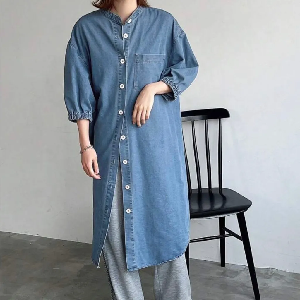 Casual Denim Button - Image 2