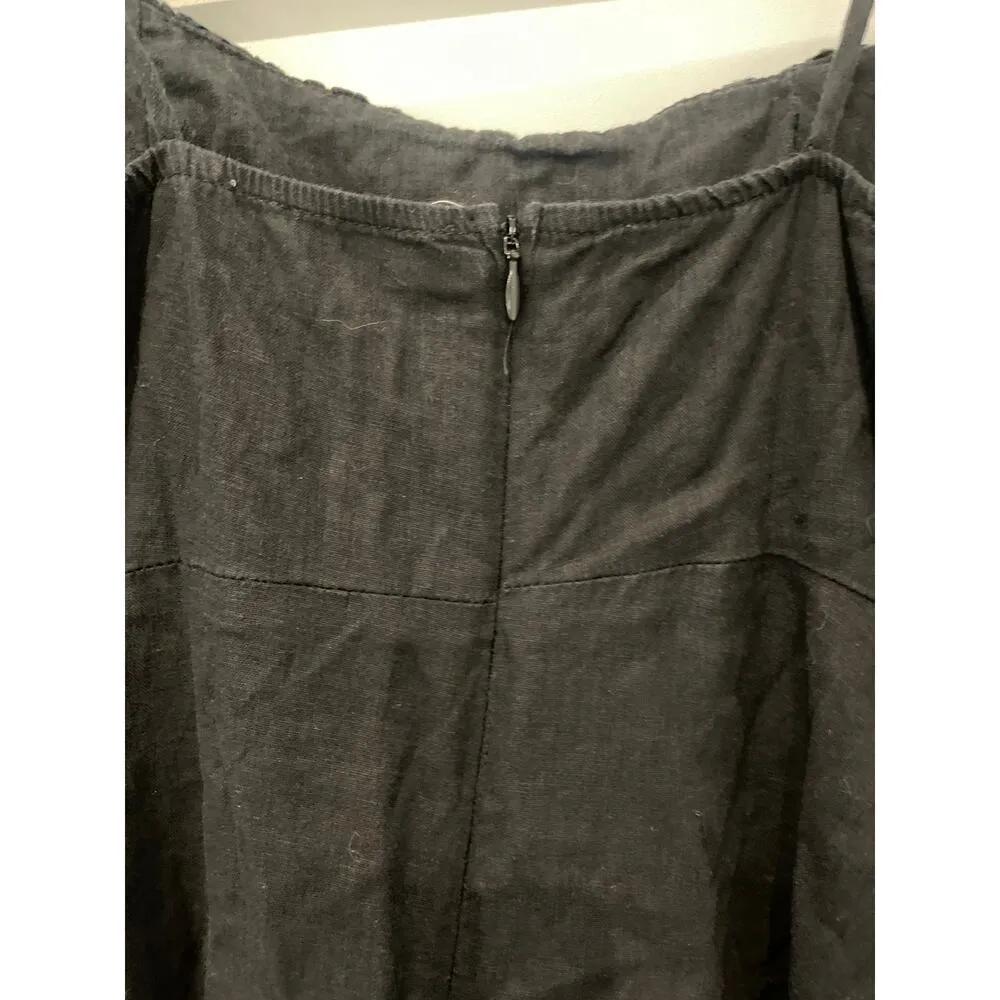 Urban Renewal Black EcoVero Linen Mini Dress and Sage Waffle Knit SunDress, S - Image 10