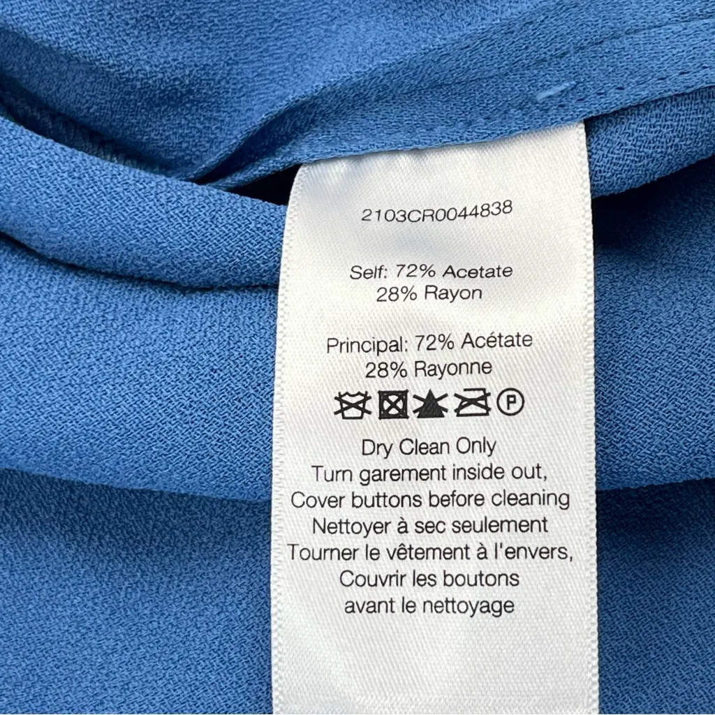 Veronica Beard Rome Asymmetrical Midi Tunic Top French Blue Size 4 TOP ONLY NEW - Image 7