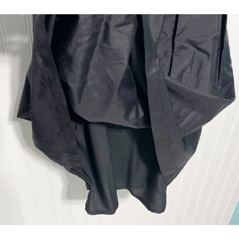 Anthropologie Wasabi Rosanna Silk Strapless Mini Dress‎ Formal Black Cream XS - Image 12