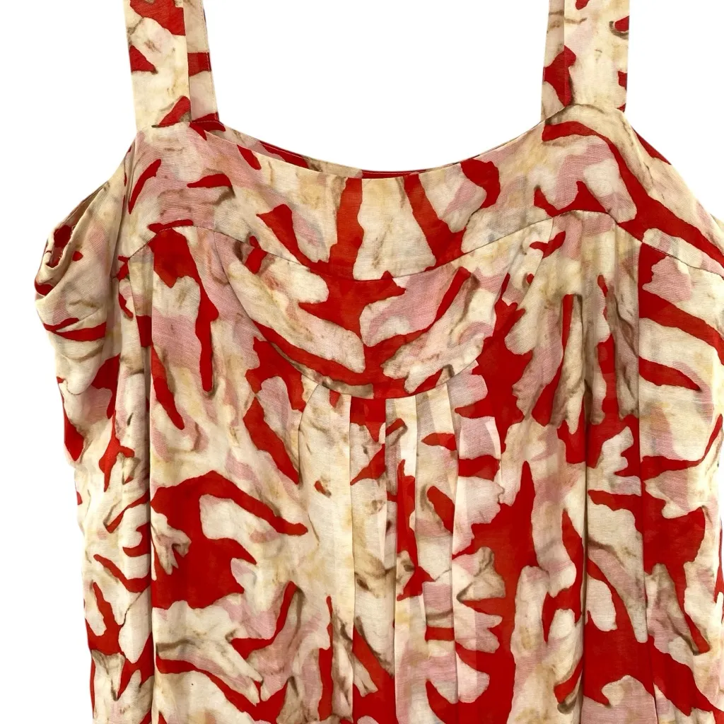 Diane Von Furstenberg Silk Cotton Coral Reef Print Dress - Image 2