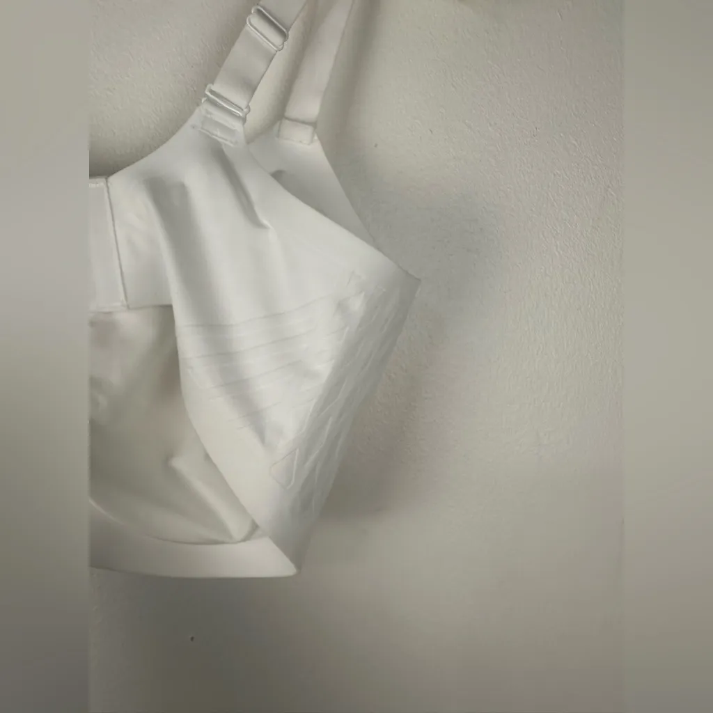 HONEYLOVE White Silhouette Wireless Bra Comfortable Support Women’s Sz M++ - Image 9