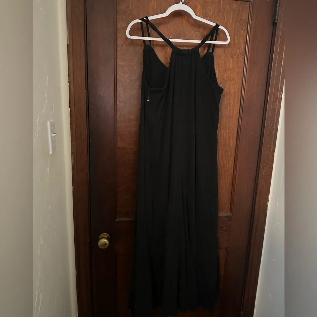 Garnet Hill Cotton Gauze Long Cover-Up Maxi Dress Size L - Image 3