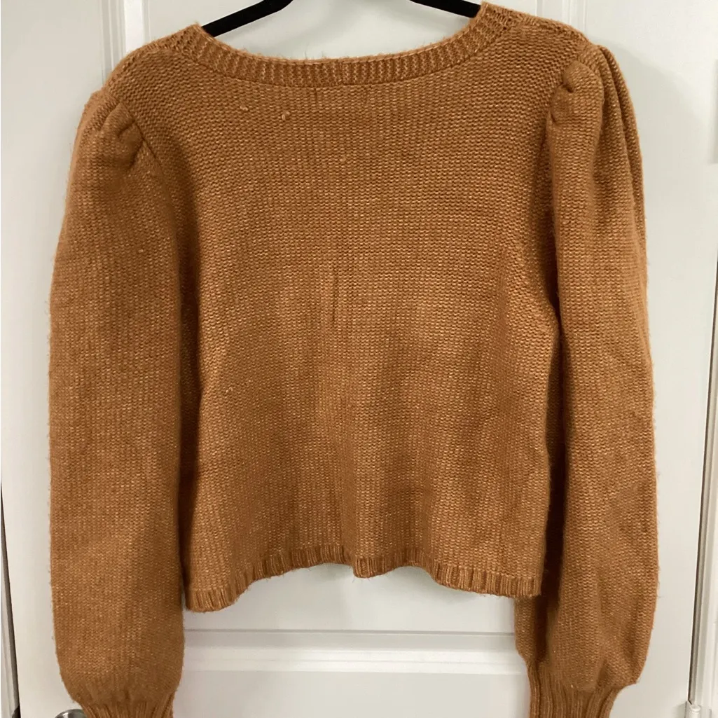 525 America Women's Camel Cardigan - Image 2