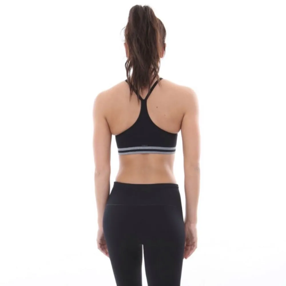 NEW REN M/L Seamless Bra Alexis Ren Workout Top Black Fitness Influencer Gym Size M - Image 4