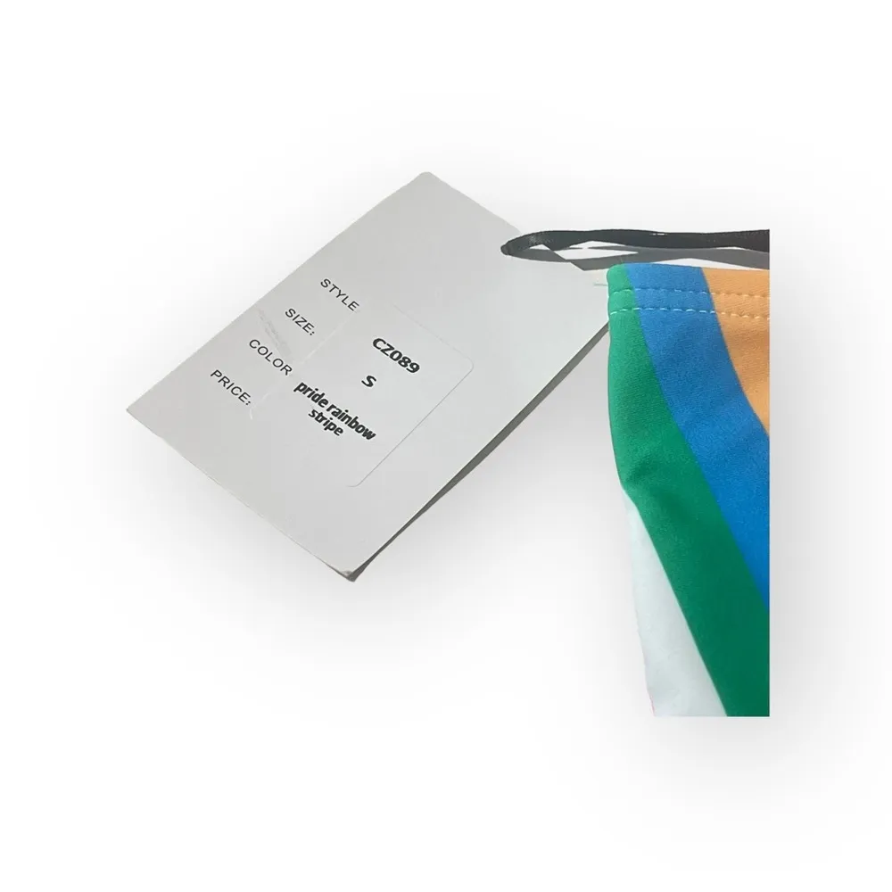 new ミ Marlene Bikini Swim Top ミ Rainbow Pride Stripes ミ Small ミ - Image 9