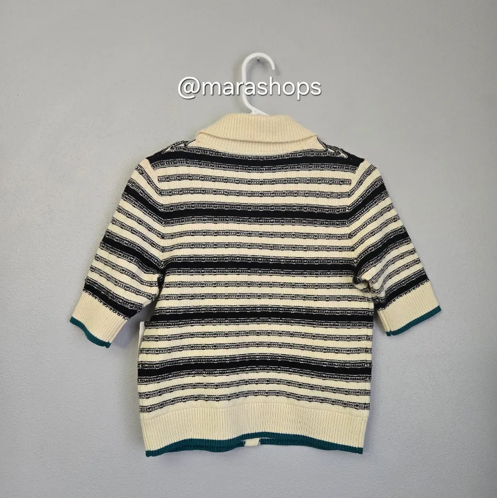 Maeve The Kinsley Collared Crop Cardigan Sweater - Image 7