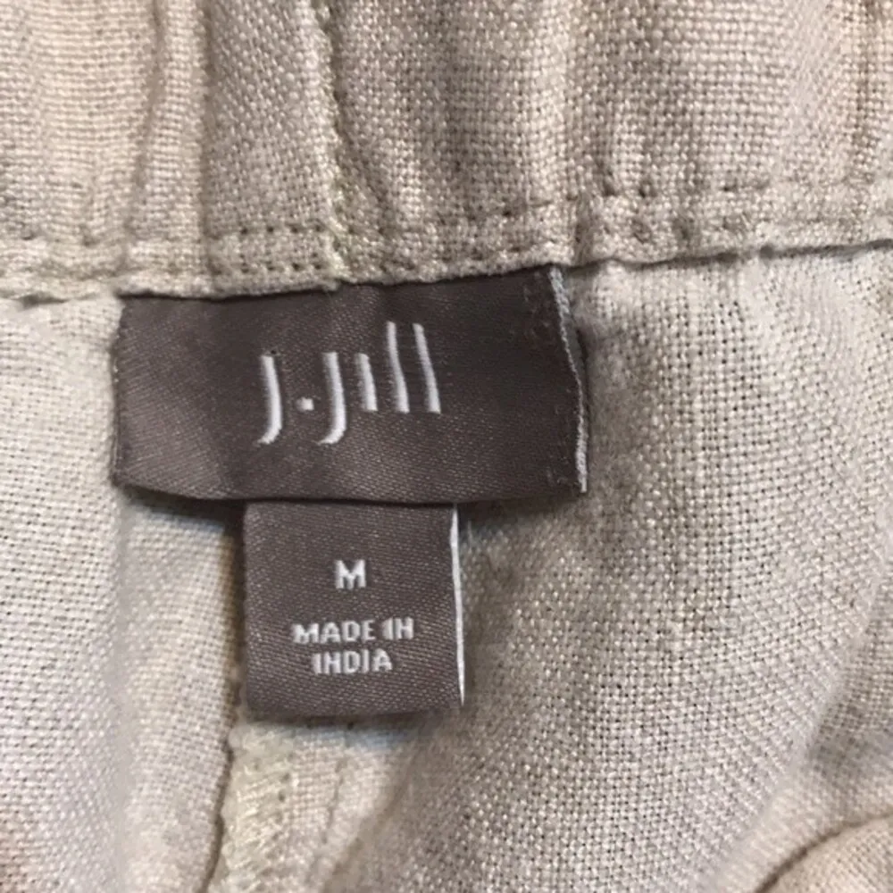 J. Jill 100% Linen Flax Wide Leg Ankle Pant size medium - Image 12